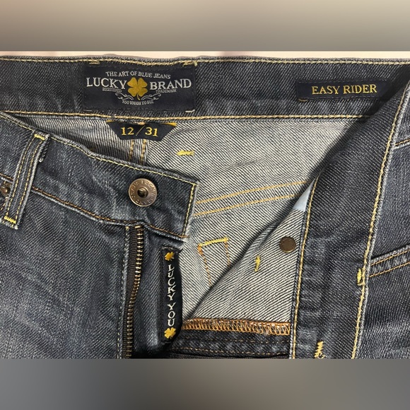 LUCKY BRAND JEANS, Size 12/31, Boot Cut, EASY RIDER STYLE. Good Condition. - Picture 5 of 7